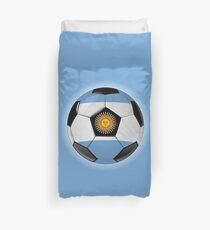 Argentina - Argentine Flag - Football or Soccer Duvet Cover
