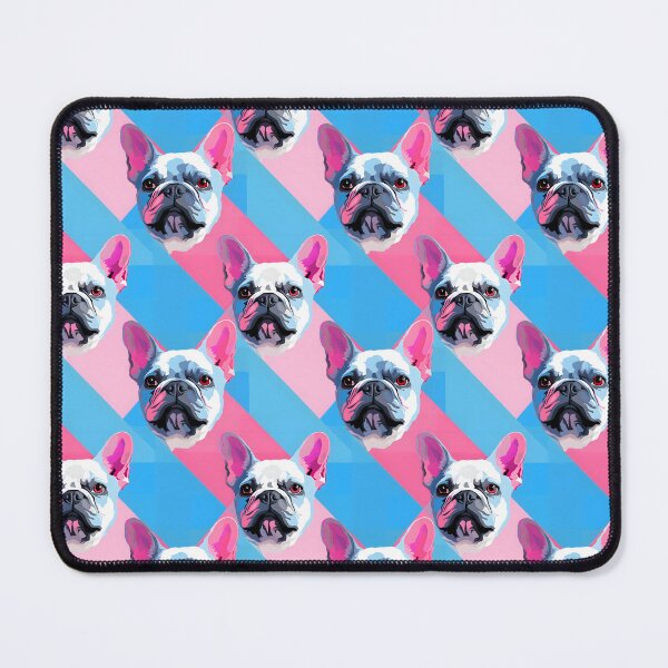 Item preview, Blue and Pink Frenchie Composite Overlay Pattern #10 designed and sold by ARTficiallyAnon.