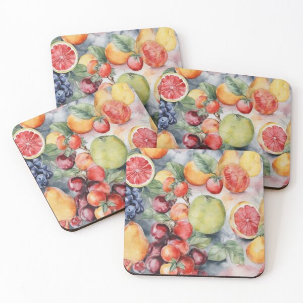 Item preview, water coloured fruits designed and sold by BentoPrint.