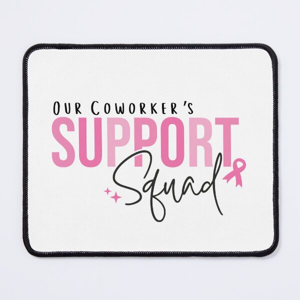 Item preview, Breast Cancer Coworker Support Squad Pink Ribbon Work Friend designed and sold by ShoniwDesigns.