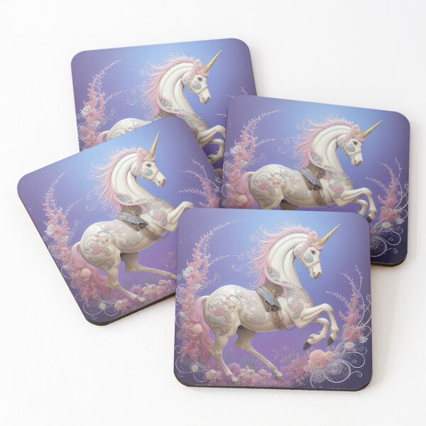 Item preview, Floral Unicorn Golden Horn designed and sold by purplesensation.
