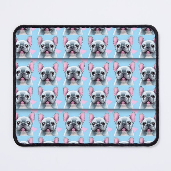 Item preview, Blue and Pink Frenchie Composite Overlay Pattern #11 designed and sold by ARTficiallyAnon.