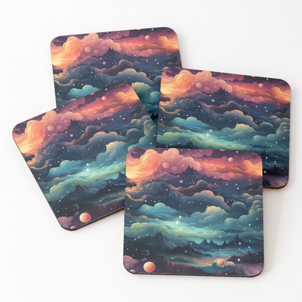 Item preview, Psychedelic Mountain Dreamscape Painting designed and sold by YYWDesigns.