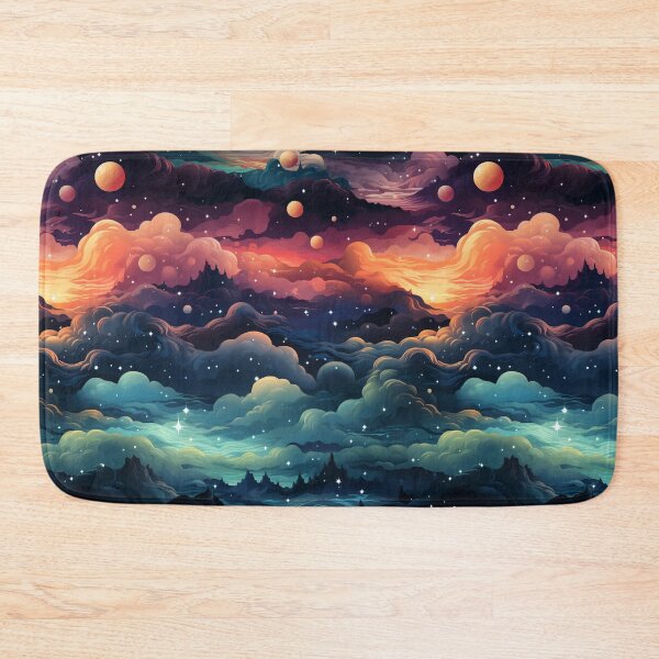 Item preview, Psychedelic Mountain Dreamscape Painting designed and sold by YYWDesigns.