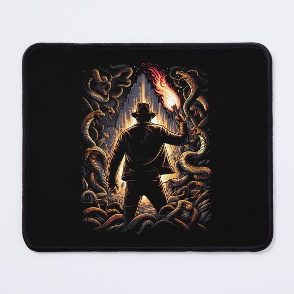 Item preview, Adventure Seeker with Torch Amidst Snakes - Adventure designed and sold by Fenay Designs.