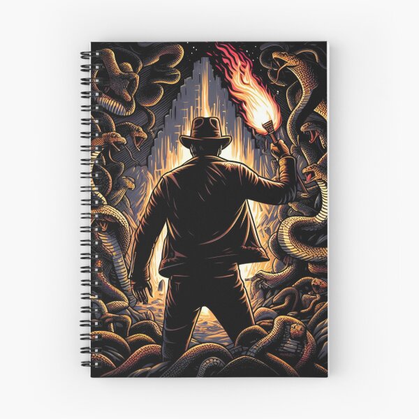 Item preview, Adventure Seeker with Torch Amidst Snakes - Adventure designed and sold by Fenay Designs.
