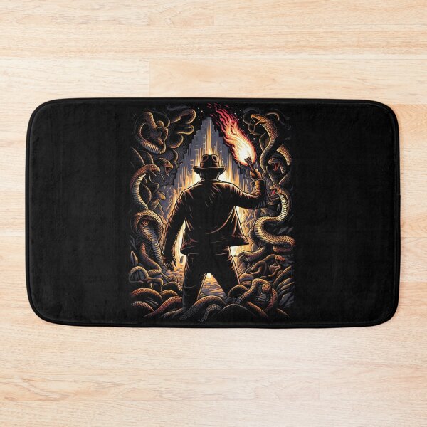 Item preview, Adventure Seeker with Torch Amidst Snakes - Adventure designed and sold by Fenay Designs.