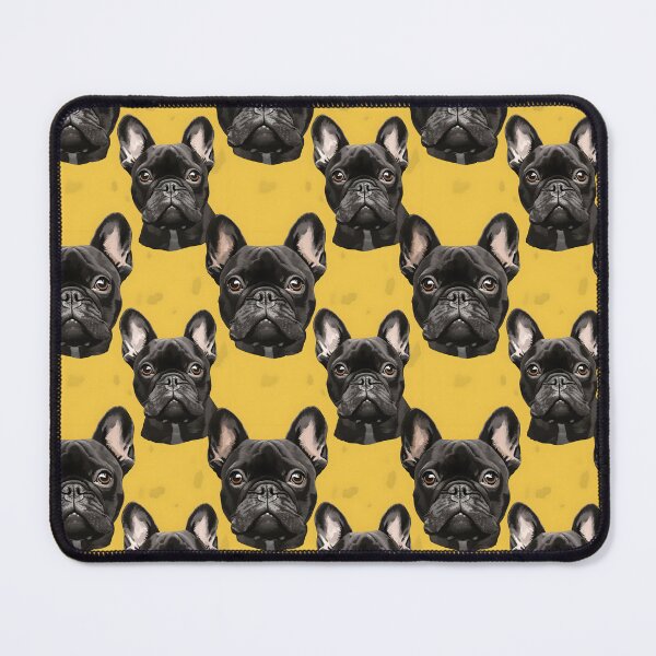 Item preview, Charcoal & Yellow Frenchie Composite Overlay Pattern #2 designed and sold by ARTficiallyAnon.