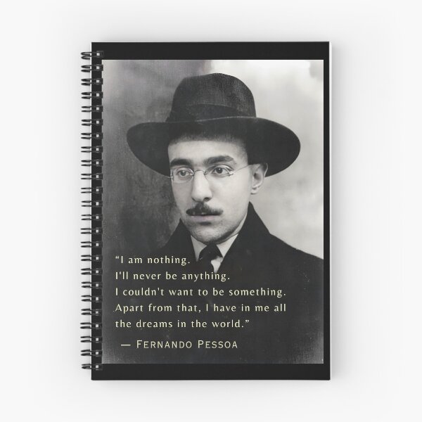 Artikelvorschau, Zitat von Fernando Pessoa: Ich bin nichts. Ich werde nie etwas sein. Ich konnte nichts sein wollen. Ansonsten trage ich alle Träume der Welt in mir. entworfen und verkauft von artbleed.