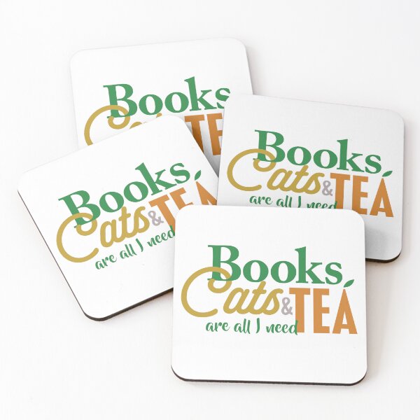 Item preview, Books, Cats & Tea Are All I Need designed and sold by HiFlyerCreative.