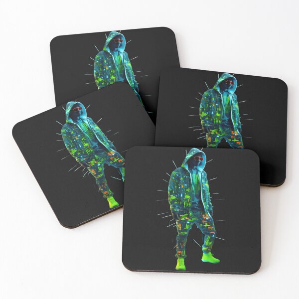 Item preview, Glowing neon male in the style of hip hop aesthetics designed and sold by AI-Only Creations.