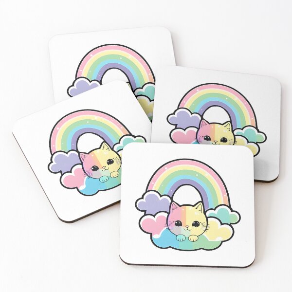 Item preview, Cute kitten rainbow designed and sold by eric  Cygne.
