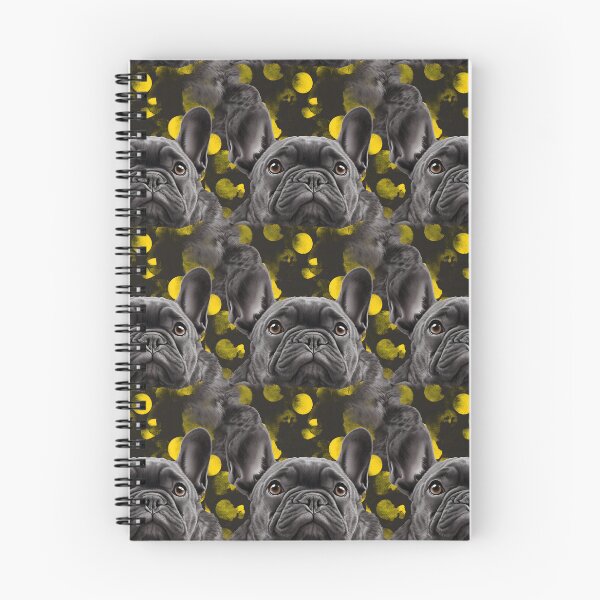 Item preview, Charcoal & Yellow Frenchie Composite Overlay Pattern #3 designed and sold by ARTficiallyAnon.