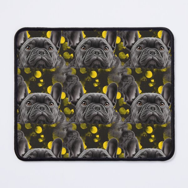 Item preview, Charcoal & Yellow Frenchie Composite Overlay Pattern #3 designed and sold by ARTficiallyAnon.
