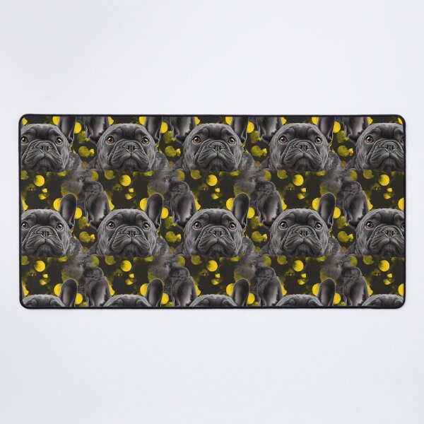Item preview, Charcoal & Yellow Frenchie Composite Overlay Pattern #3 designed and sold by ARTficiallyAnon.