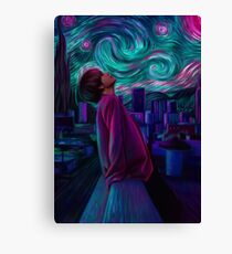 Kim Taehyung "Starry Night" Canvas Print