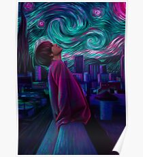 Póster Kim Taehyung "Noche estrellada"