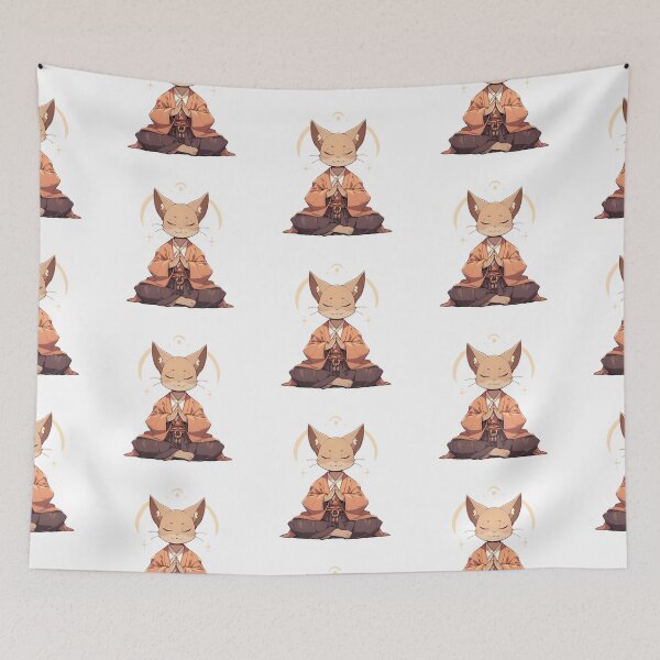 Item preview, Cat Buddha, buddha Modern art home decoration designed and sold by MartynGrey.