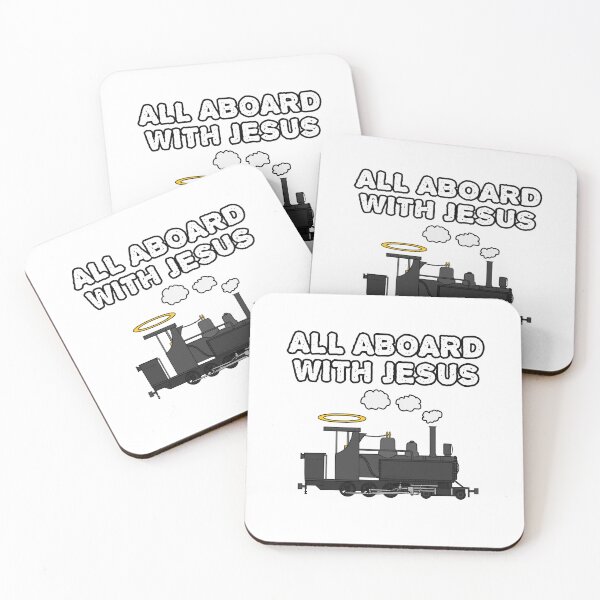 Item preview, Steam Train, All Aboard With Jesus, Christian Funny designed and sold by doodlerob.