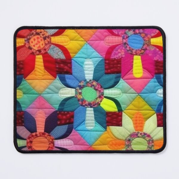 Item preview, Colorful floral Patchwork quilt  designed and sold by Roxburylane.