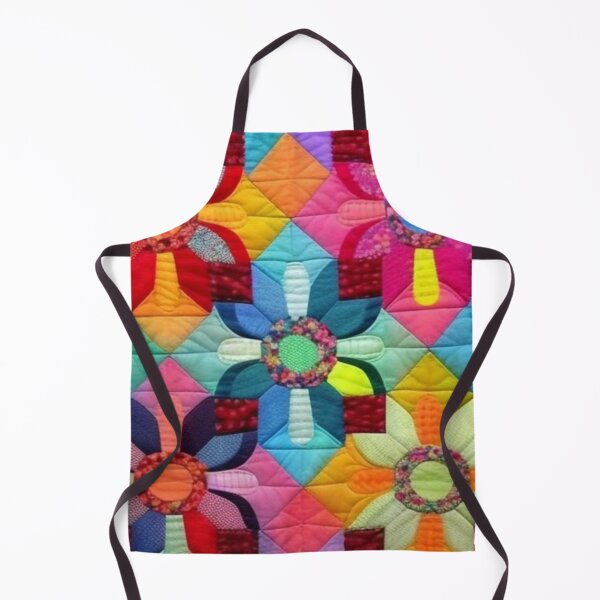Item preview, Colorful floral Patchwork quilt designed and sold by Roxburylane.