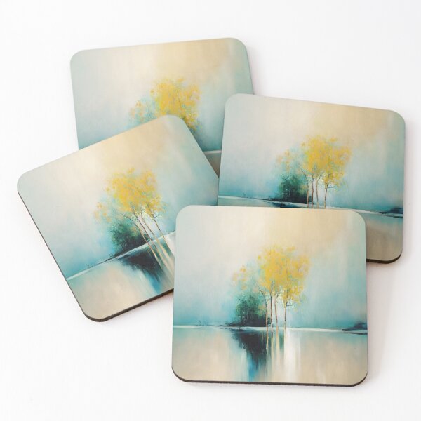 Item preview, Painted Trees on a lake designed and sold by ManuelAndreas.