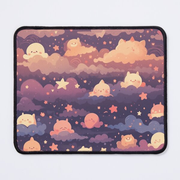 Item preview, Psychedelic Kitty Cloudscape Wallpaper designed and sold by YYWDesigns.