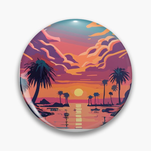 Item preview, Tropical Sunset Inspiration - 'Don't Be Afraid To Fail' Art Print" designed and sold by DeegiArt.