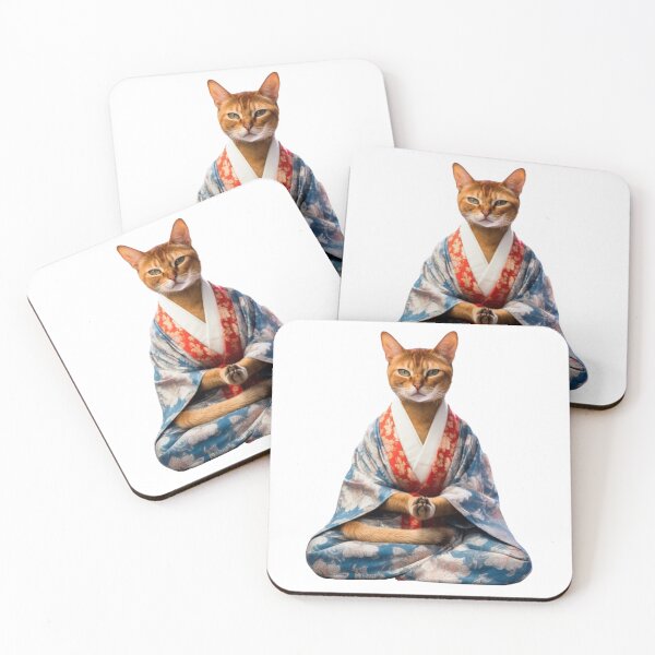 Item preview, Cat Buddha, Digital Art Buddha Statue , home decoration designed and sold by MartynGrey.