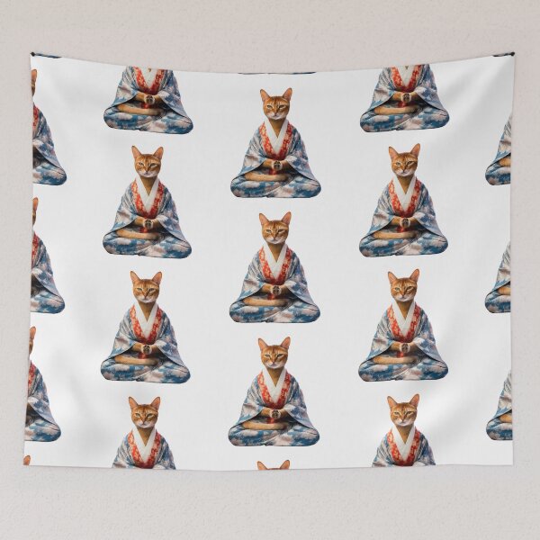 Item preview, Cat Buddha, Digital Art Buddha Statue , home decoration designed and sold by MartynGrey.