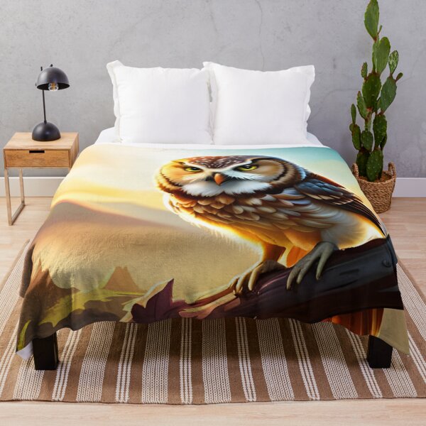 Item preview, Cute Owl, cartoon drawing, Ai Generated Art designed and sold by ACC .