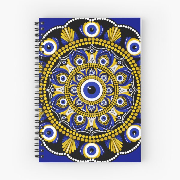 Item preview, Navy and Gold Eyes on the Prize Dot Mandala designed and sold by Triplicate Limited.