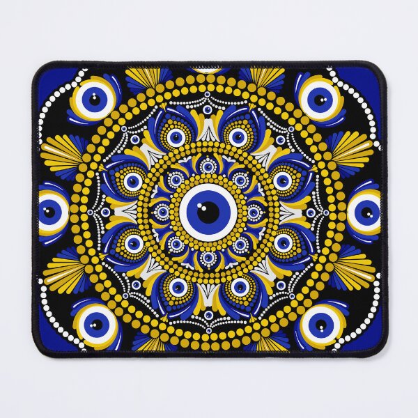 Item preview, Navy and Gold Eyes on the Prize Dot Mandala designed and sold by Triplicate Limited.