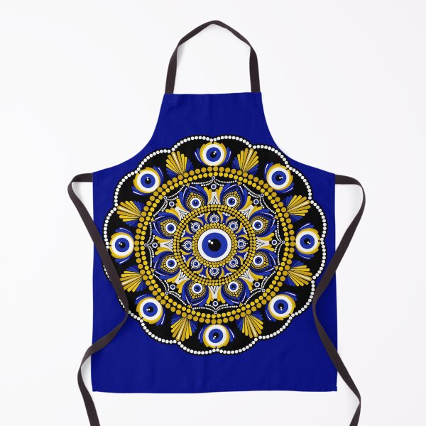 Item preview, Navy and Gold Eyes on the Prize Dot Mandala designed and sold by Triplicate Limited.