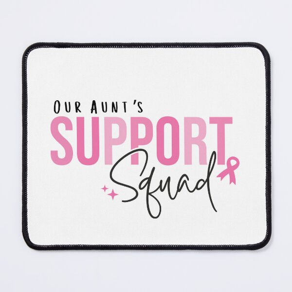 Item preview, Breast Cancer Aunt Support Squad Pink Ribbon October Auntie designed and sold by ShoniwDesigns.