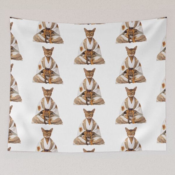 Item preview, Cat Buddha, Digital Art Buddha Statue , home decoration designed and sold by MartynGrey.