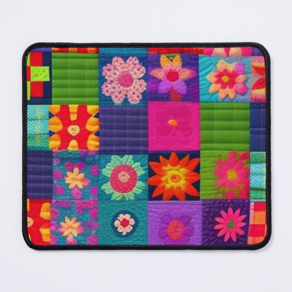 Item preview, Colorful floral Patchwork quilt  designed and sold by Roxburylane.