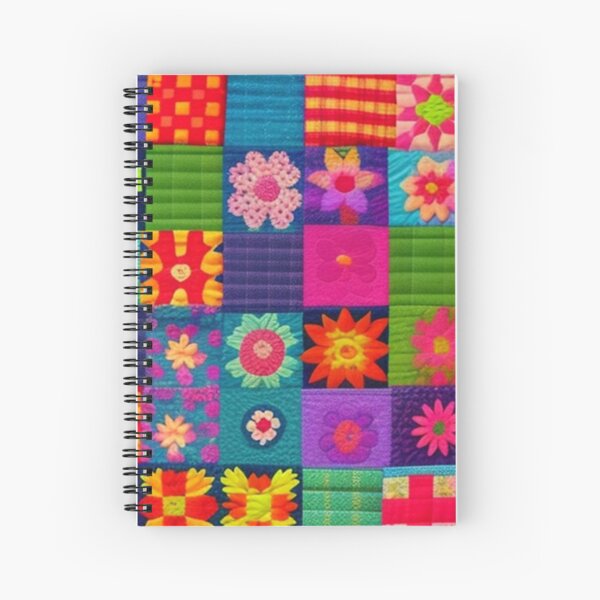 Item preview, Colorful floral Patchwork quilt  designed and sold by Roxburylane.
