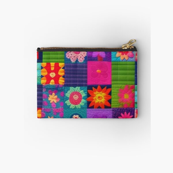 Item preview, Colorful floral Patchwork quilt  designed and sold by Roxburylane.