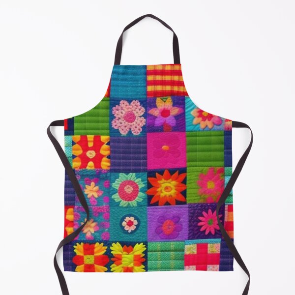 Item preview, Colorful floral Patchwork quilt  designed and sold by Roxburylane.