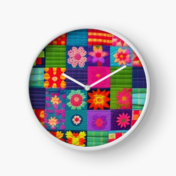 Item preview, Colorful floral Patchwork quilt  designed and sold by Roxburylane.