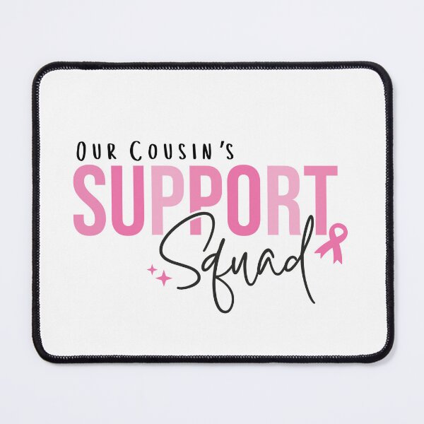 Item preview, Breast Cancer Cousin Support Squad Pink Ribbon October Relative designed and sold by ShoniwDesigns.