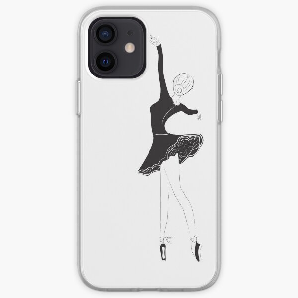 Ballet Dancer in Flower Tutu Skirt iPhone Soft Case