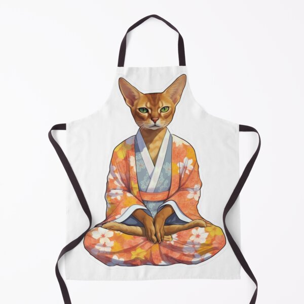 Item preview, Cat Buddha, Meditation Sticker For Home, Digital Art, For Yoga Studio designed and sold by MartynGrey.