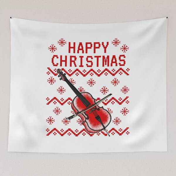 Item preview, Cello Ugly Christmas Cellist Musician designed and sold by doodlerob.