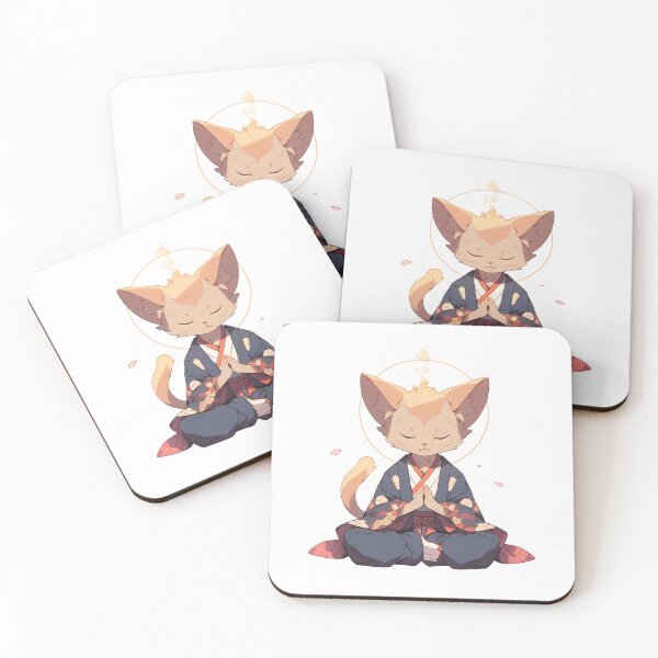 Item preview, Cat Buddha, Digital Art, For Yoga Studio , Buddhist symbol, home decoration designed and sold by MartynGrey.