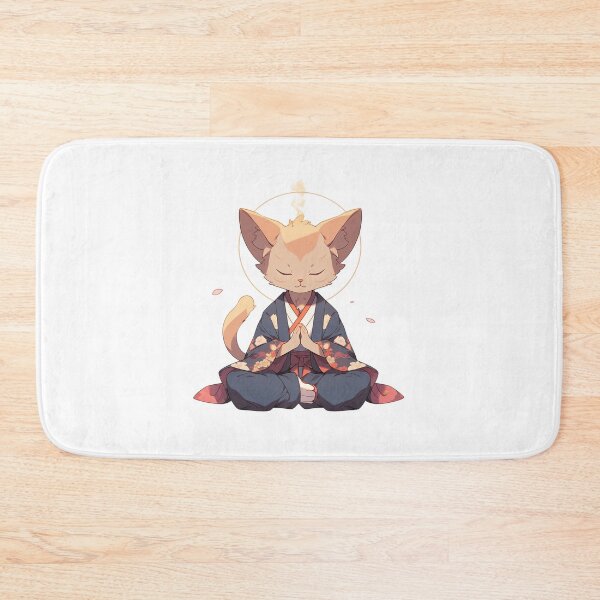 Item preview, Cat Buddha, Digital Art, For Yoga Studio , Buddhist symbol, home decoration designed and sold by MartynGrey.