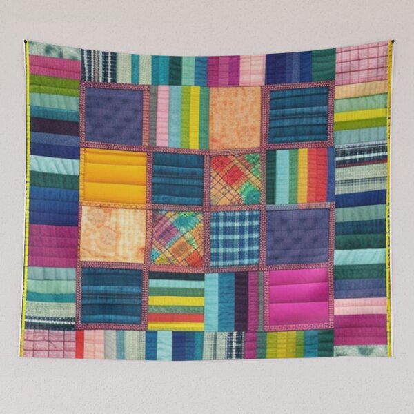 Item preview, Colorful Patchwork quilt  designed and sold by Roxburylane.