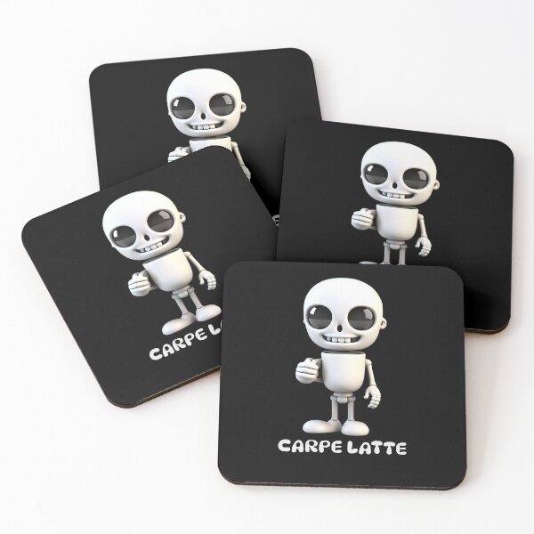 Item preview, Funny Coffee Mug Skeleton Carpe Latte designed and sold by Manifest-Style.