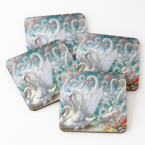 Item preview, Mesmerizing White Swans designed and sold by purplesensation.